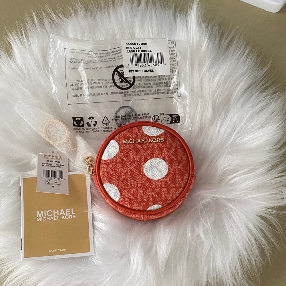 NWT Michael Kors jet set travel small  coin pouch